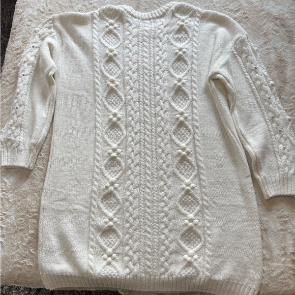 New York & Company White Sweater Dress - Picture 2 of 4